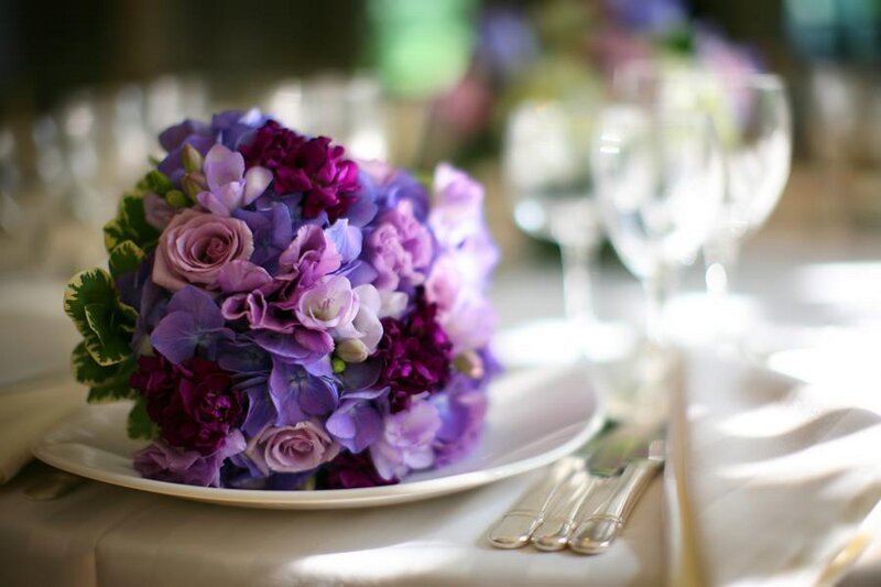 Purple Flower Bouquet — Elegant