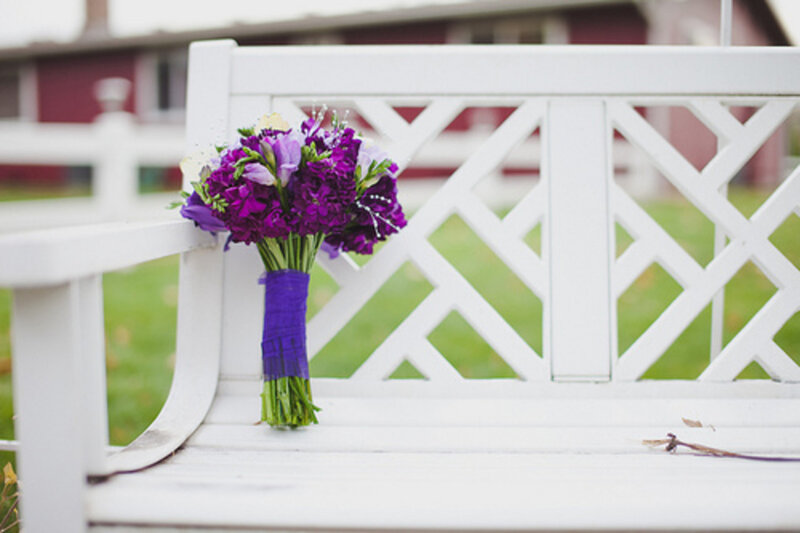 Purple Flower Bouquet — Serene, Afternoon, Photograph