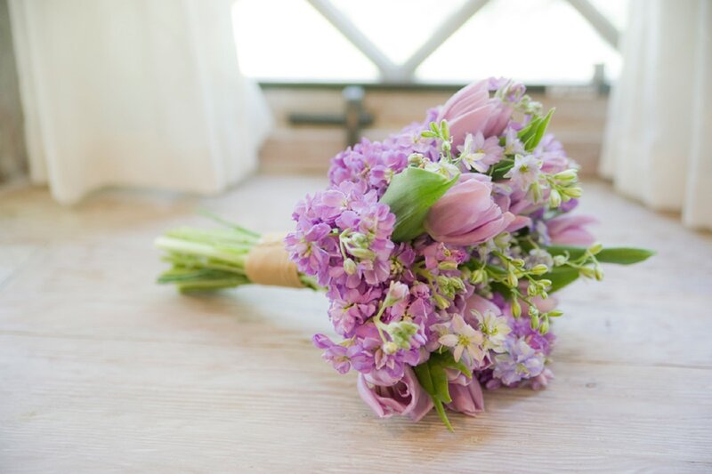 Purple Flower Bouquet — Serene, Morning