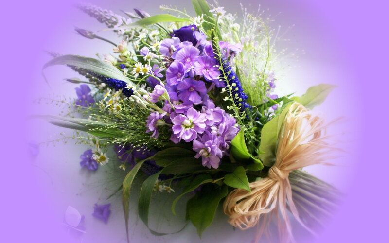 Purple Flower Bouquet — Serene