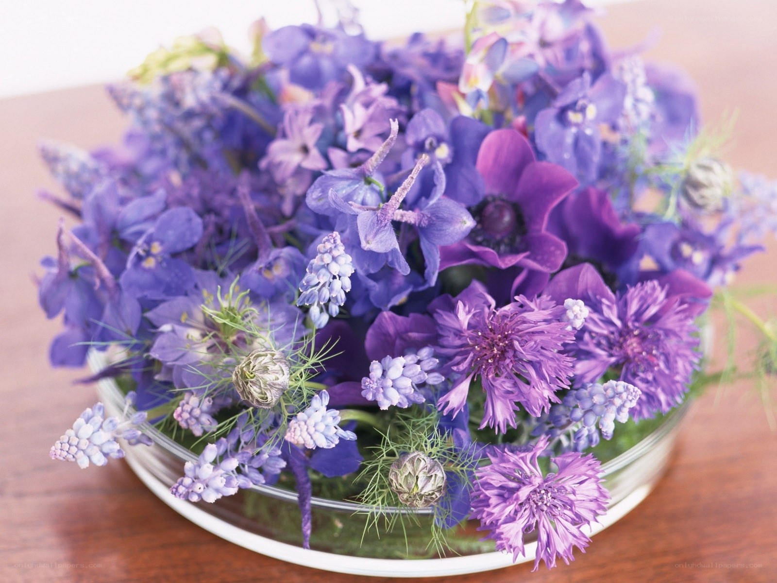 Purple flower bouquet