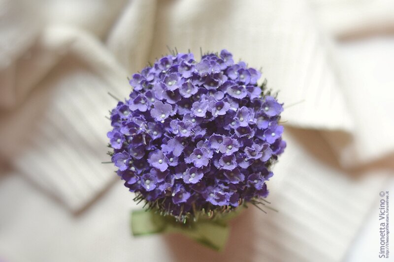 Purple Flower Cluster — Calm, Photograph, Fabric