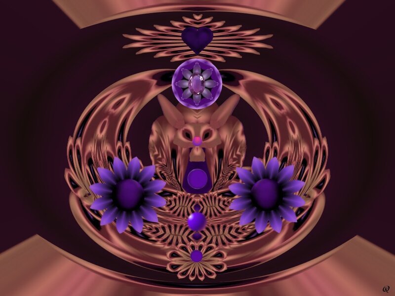 Purple Flower Design