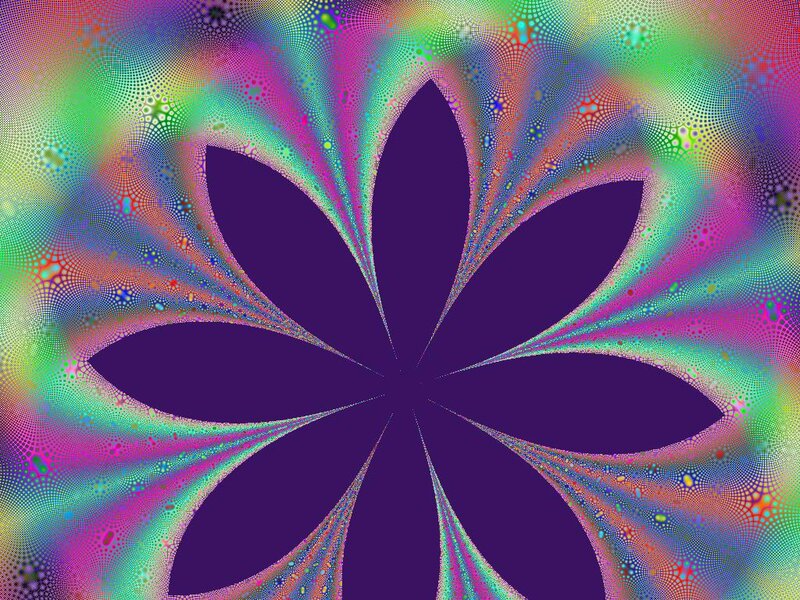 Purple Flower Fractal