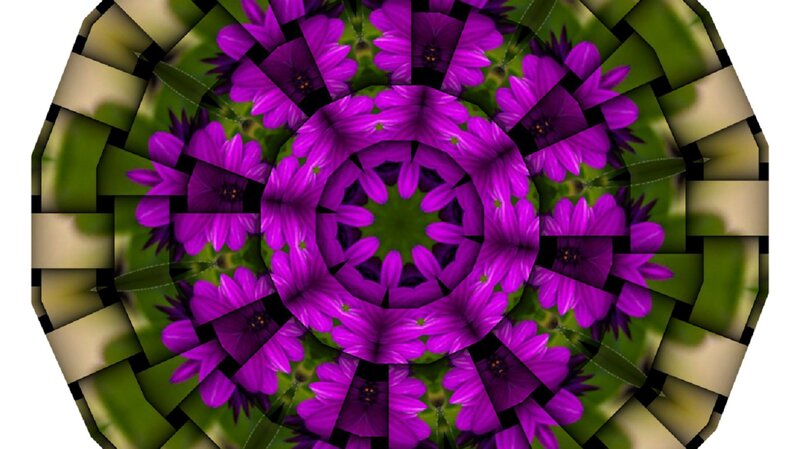 Purple Flower Mandala — Hypnotic