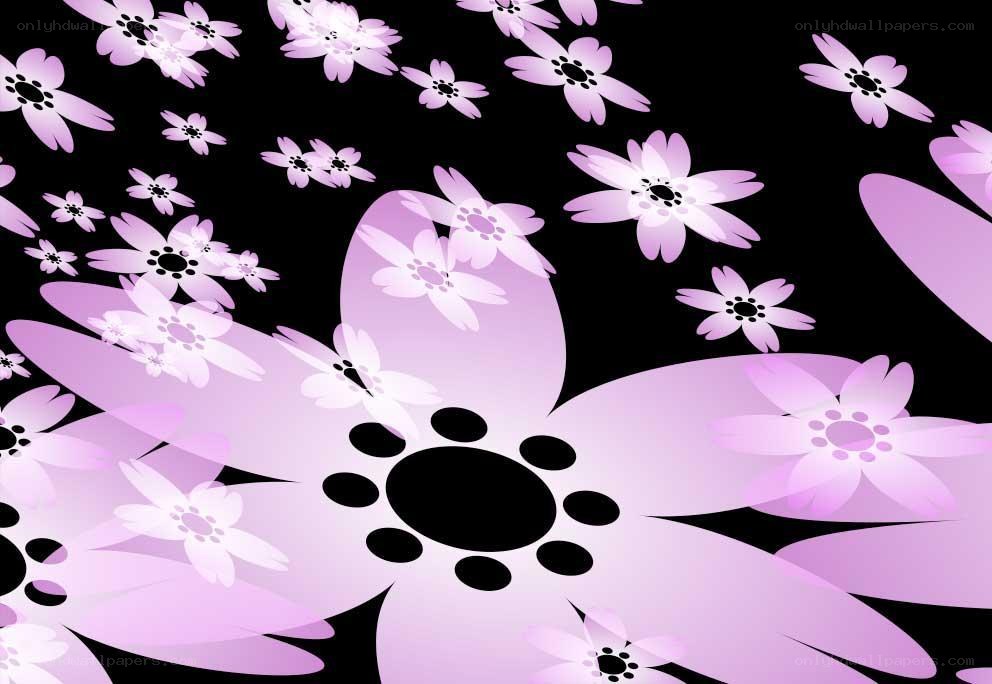 purple flower pattern