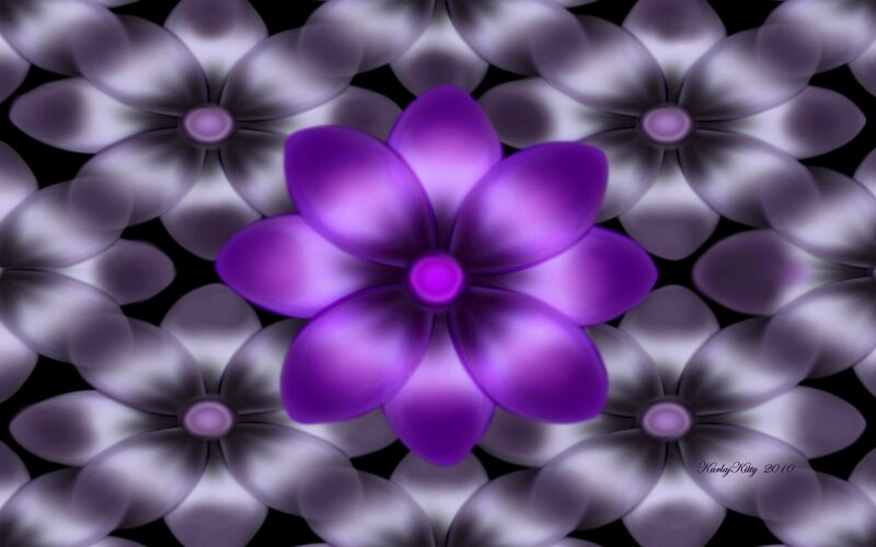 purple flower pattern