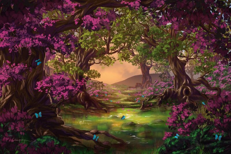 Purple-flowered Forest — Purple