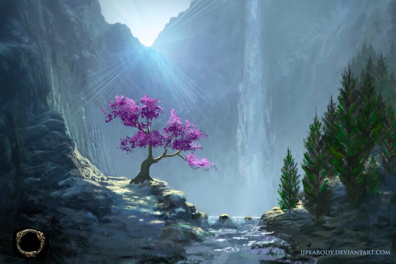 Purple-flowered Tree — Purple, Serene, Morning