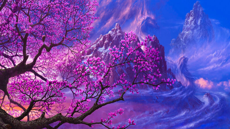 Purple Flowering Tree — Fantasy