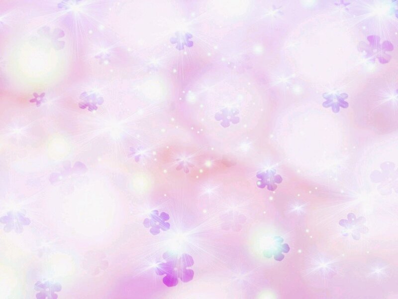 Purple Flowers and Sparkles
