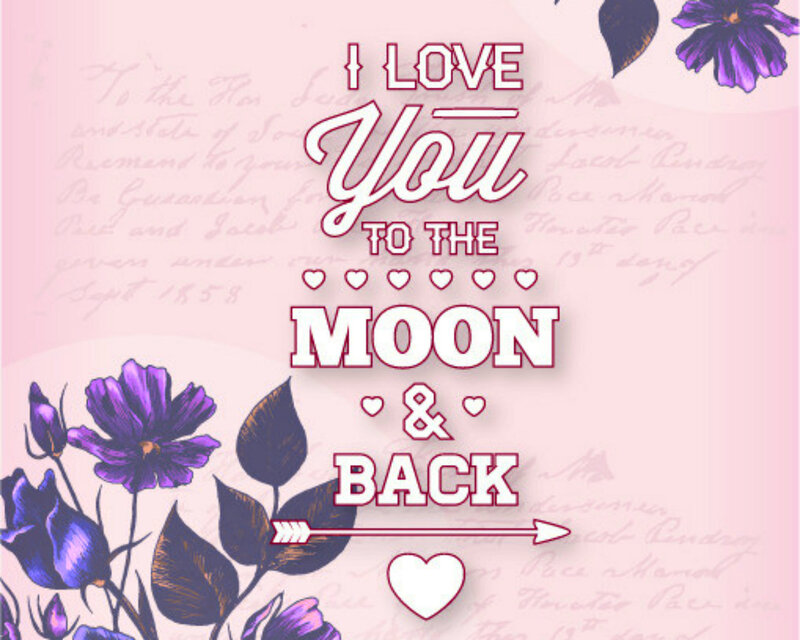Purple Flowers and Text