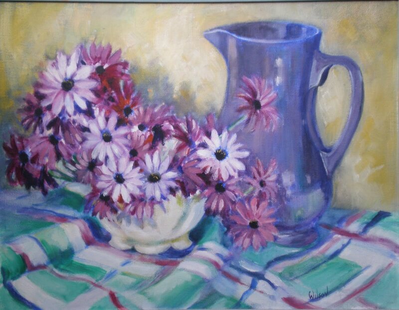 Purple Flowers in a Vase — Calm