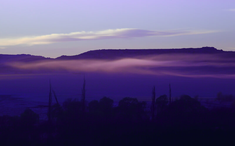 Purple Fog over Valley