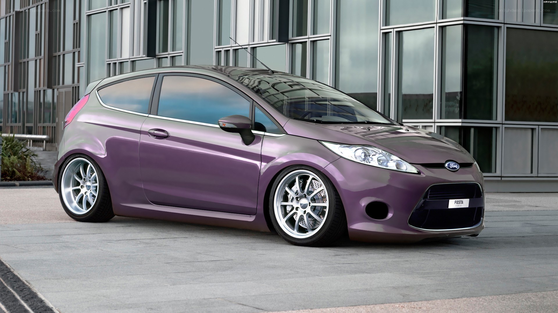 purple ford fiesta hatchback