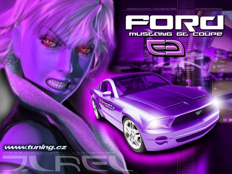 Purple Ford Mustang GT Coupe