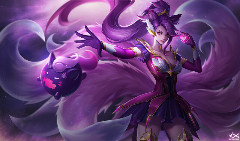 Purple Fox-like Woman
