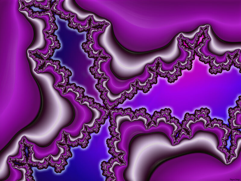 Purple fractal abstract art