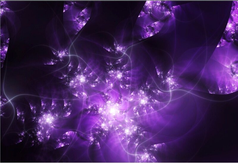 purple fractal abstract art