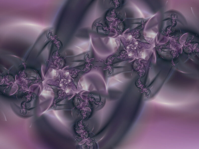 purple fractal abstract art