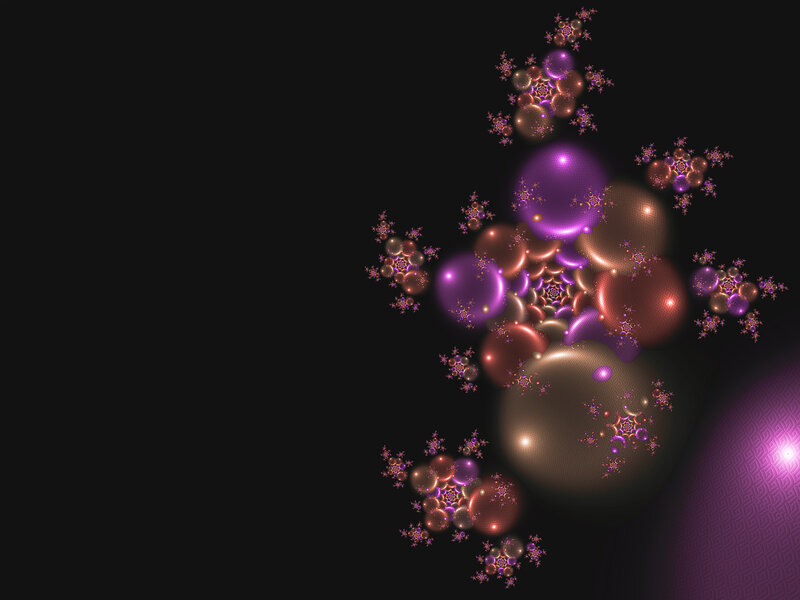 purple fractal abstract art