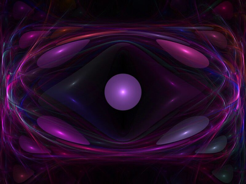 purple fractal abstract art