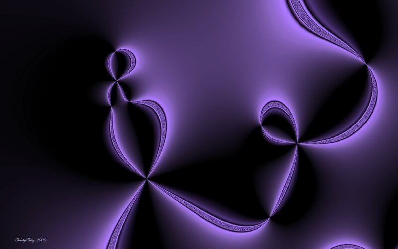 Purple fractal abstract art