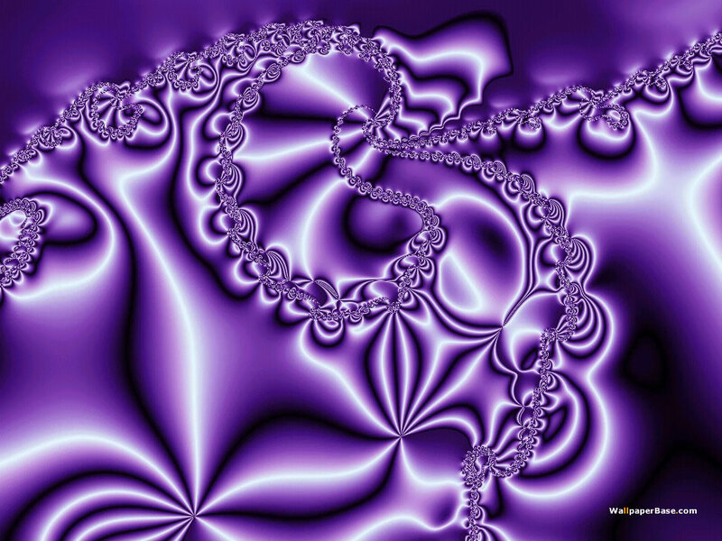 purple fractal abstract art