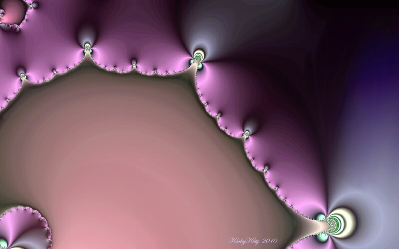 purple fractal abstract art