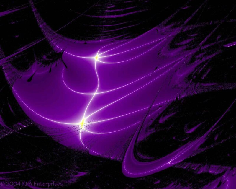 purple fractal abstract art