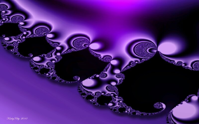 Purple fractal abstract art