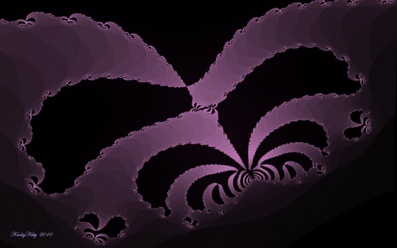 purple fractal abstract art