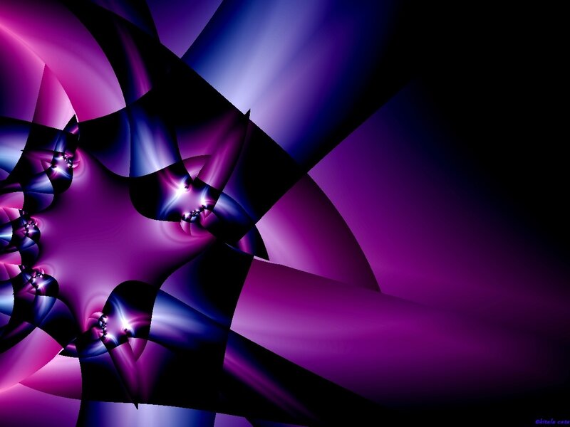 purple fractal abstract art