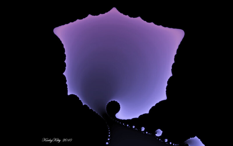 purple fractal abstract art