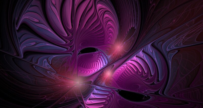 Purple fractal abstract art