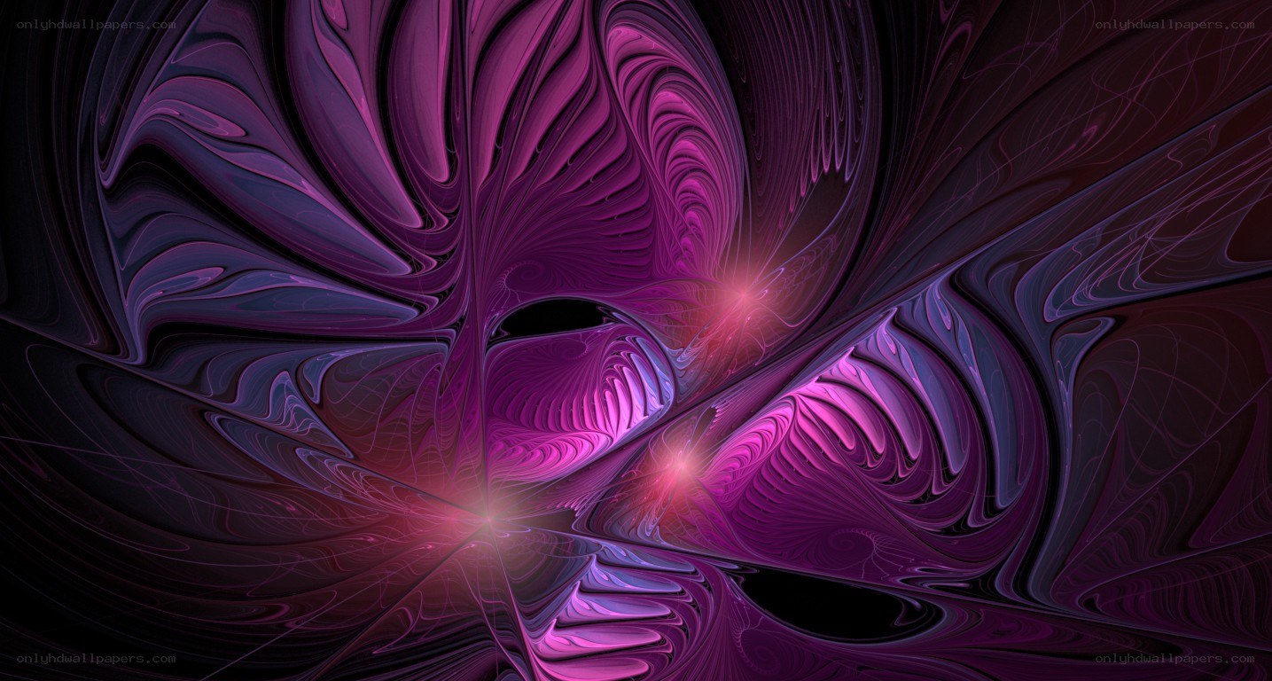 Purple fractal abstract art