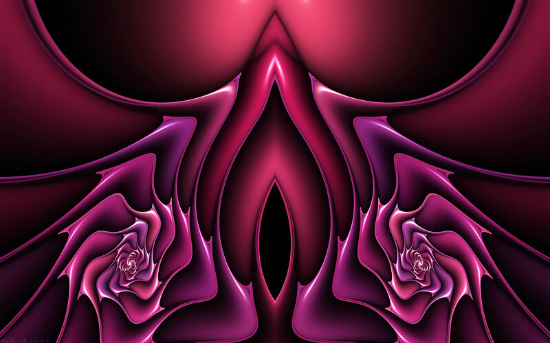 purple fractal abstract art