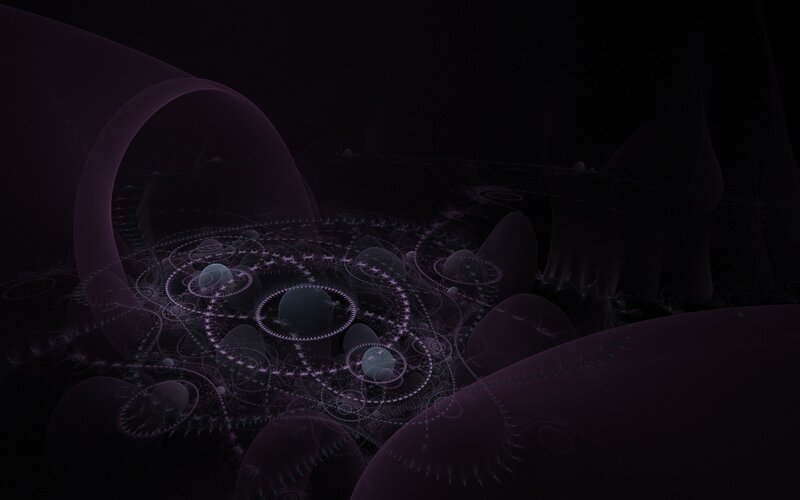 purple fractal abstract art