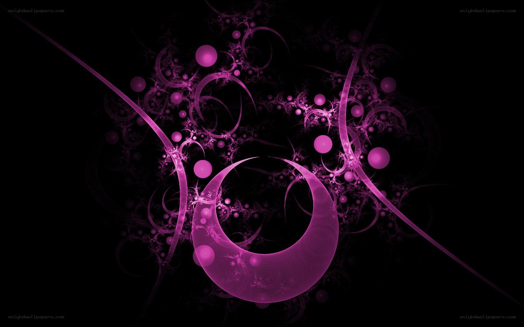 purple fractal abstract design