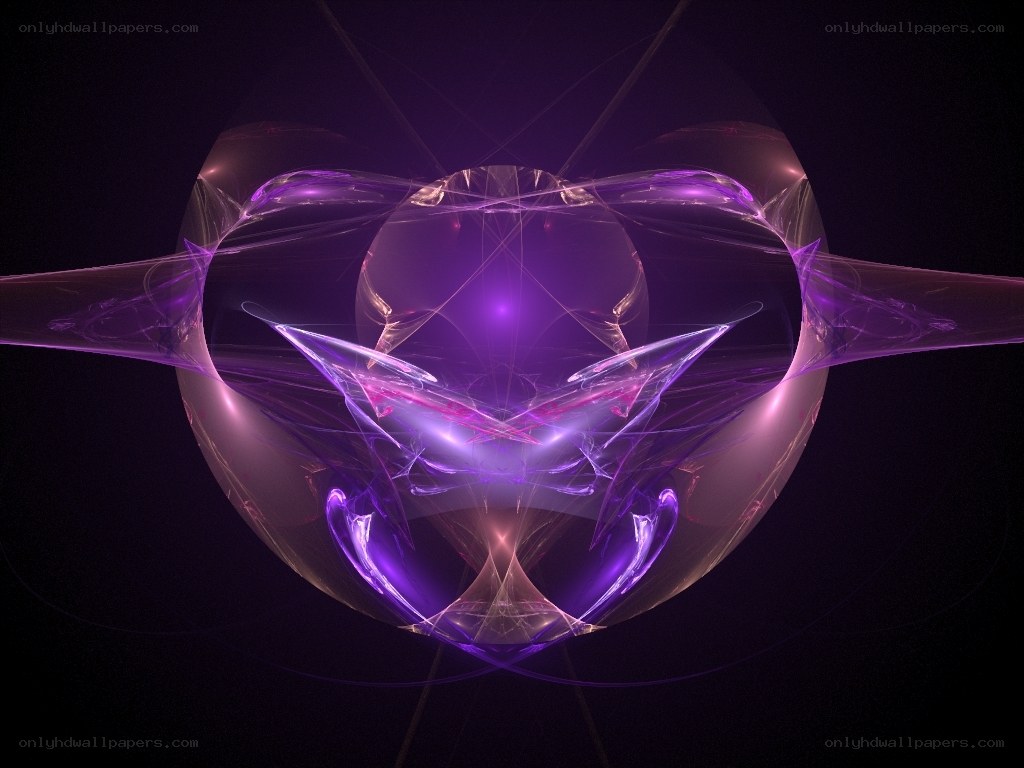 purple fractal abstract design
