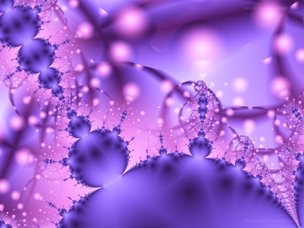 purple fractal abstract pattern