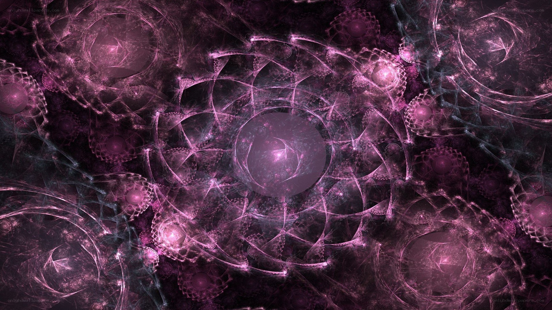 purple fractal abstract pattern