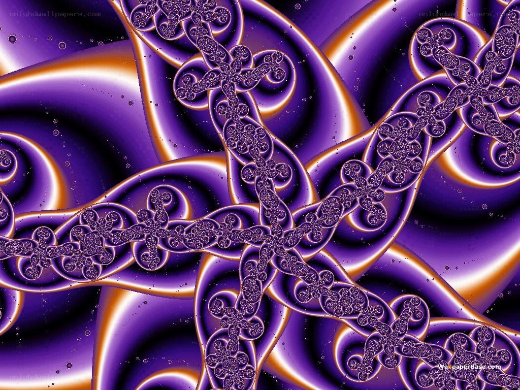 purple fractal abstract pattern