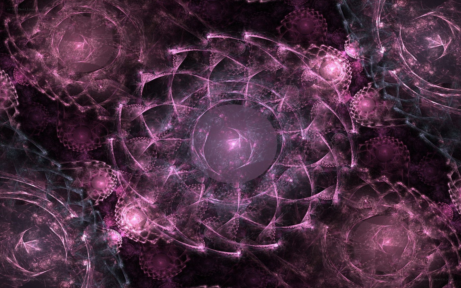 purple fractal abstract pattern