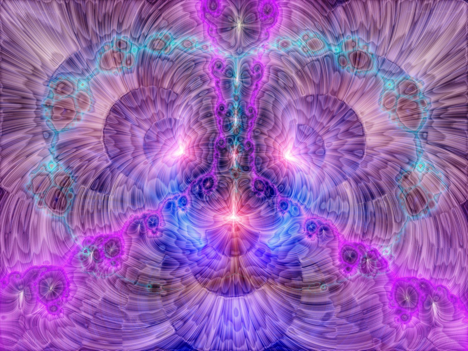 purple fractal abstract pattern