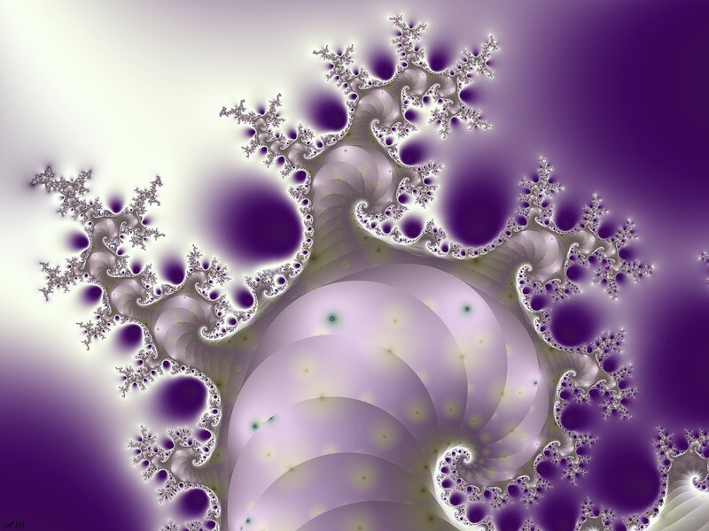 purple fractal art design