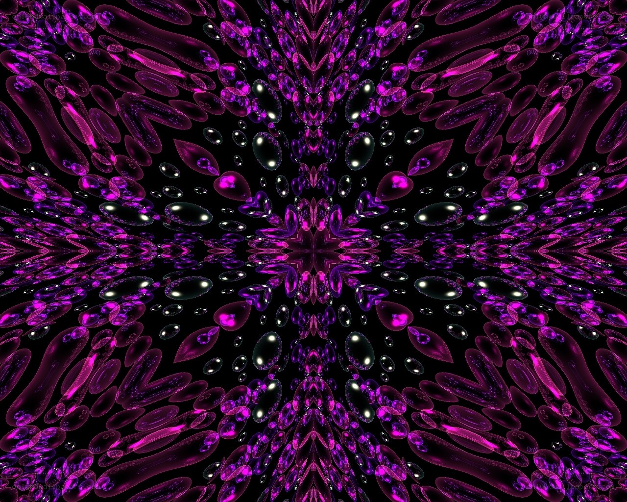 purple fractal bubble pattern