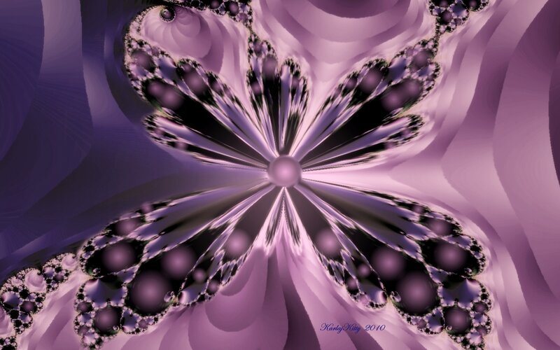 purple fractal butterfly