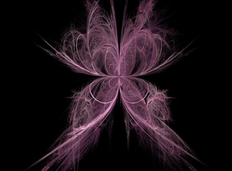 Purple Fractal Butterfly — Ethereal