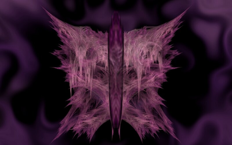 purple fractal butterfly